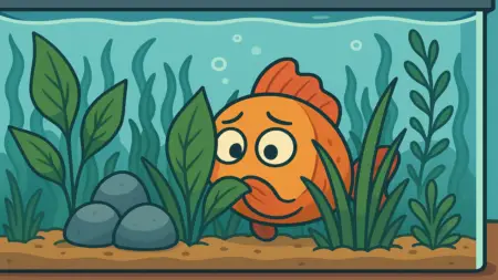 Peixe tímido